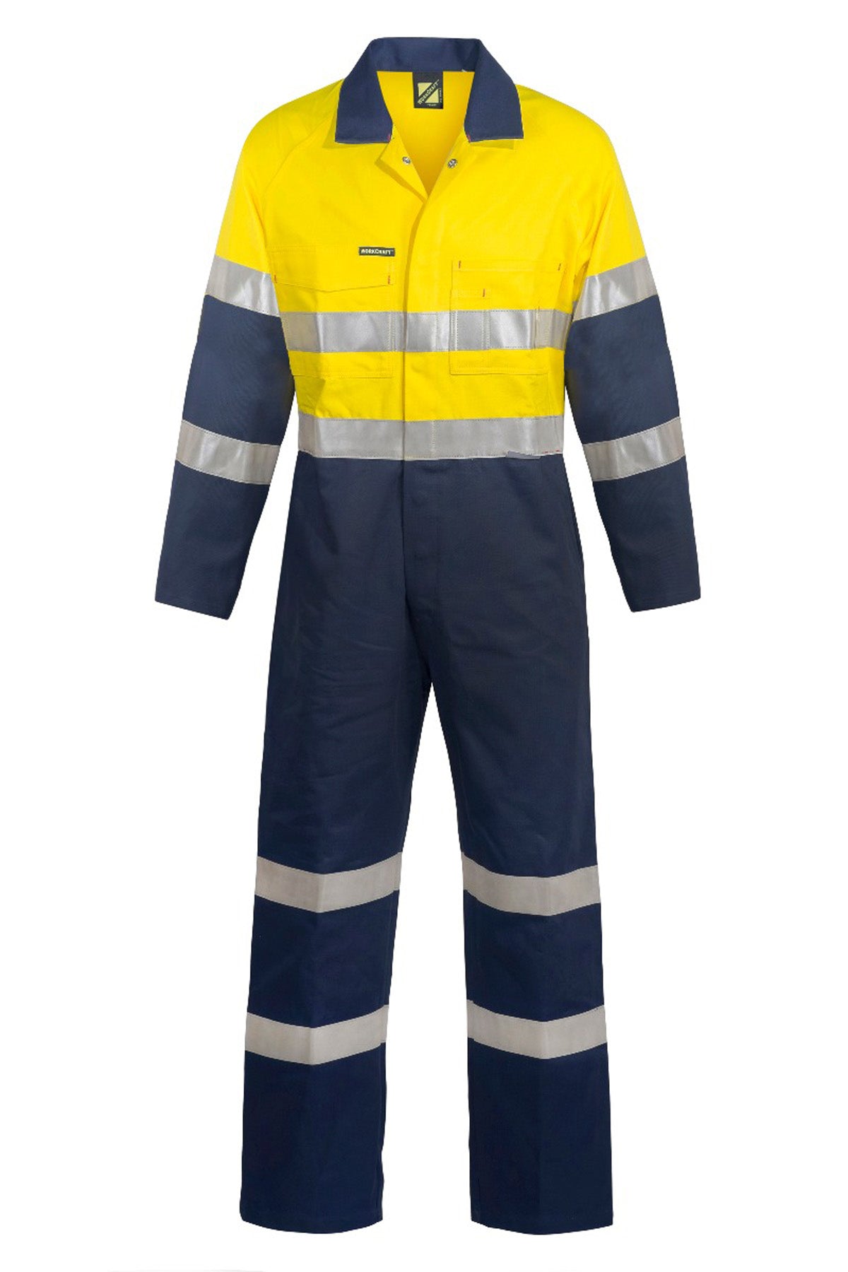 WC3056 Hi Vis Coverall Ind Tape Stout