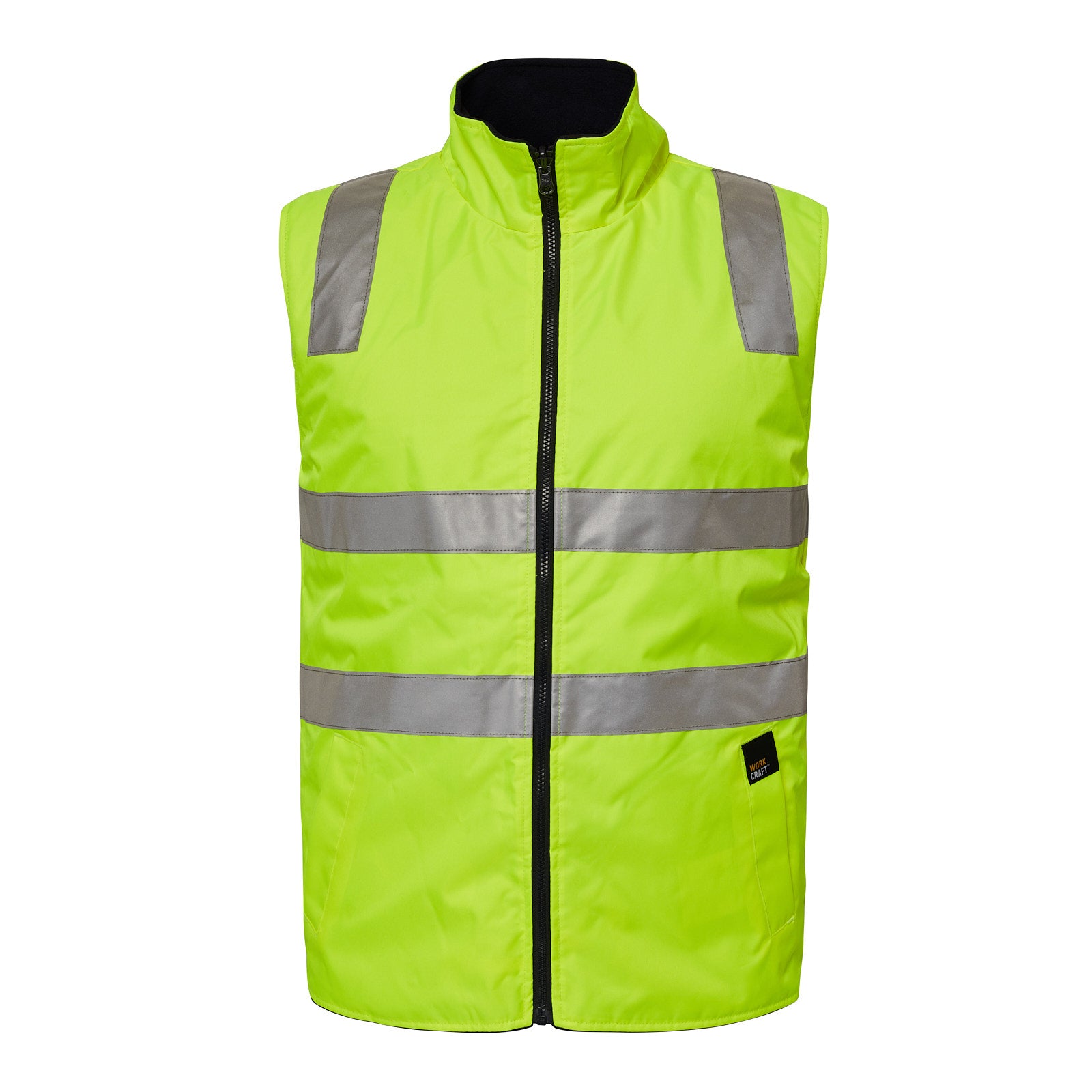 WW9023 Hi Vis Reversible Vest W/Tape