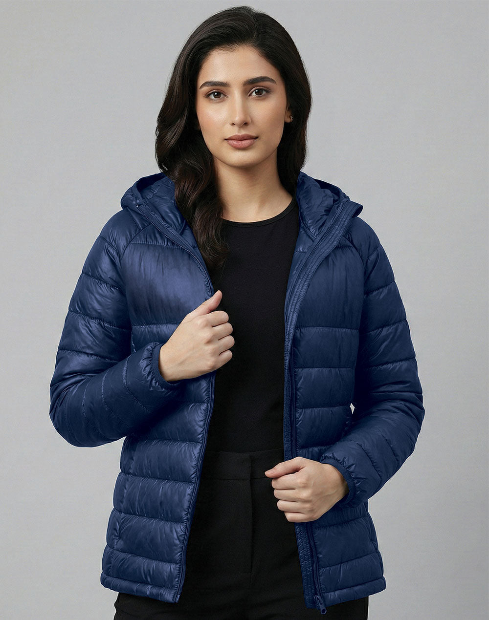 Winning Spirit Adults Sustainable Lightweight Hooded Puffer Jacket - JK67