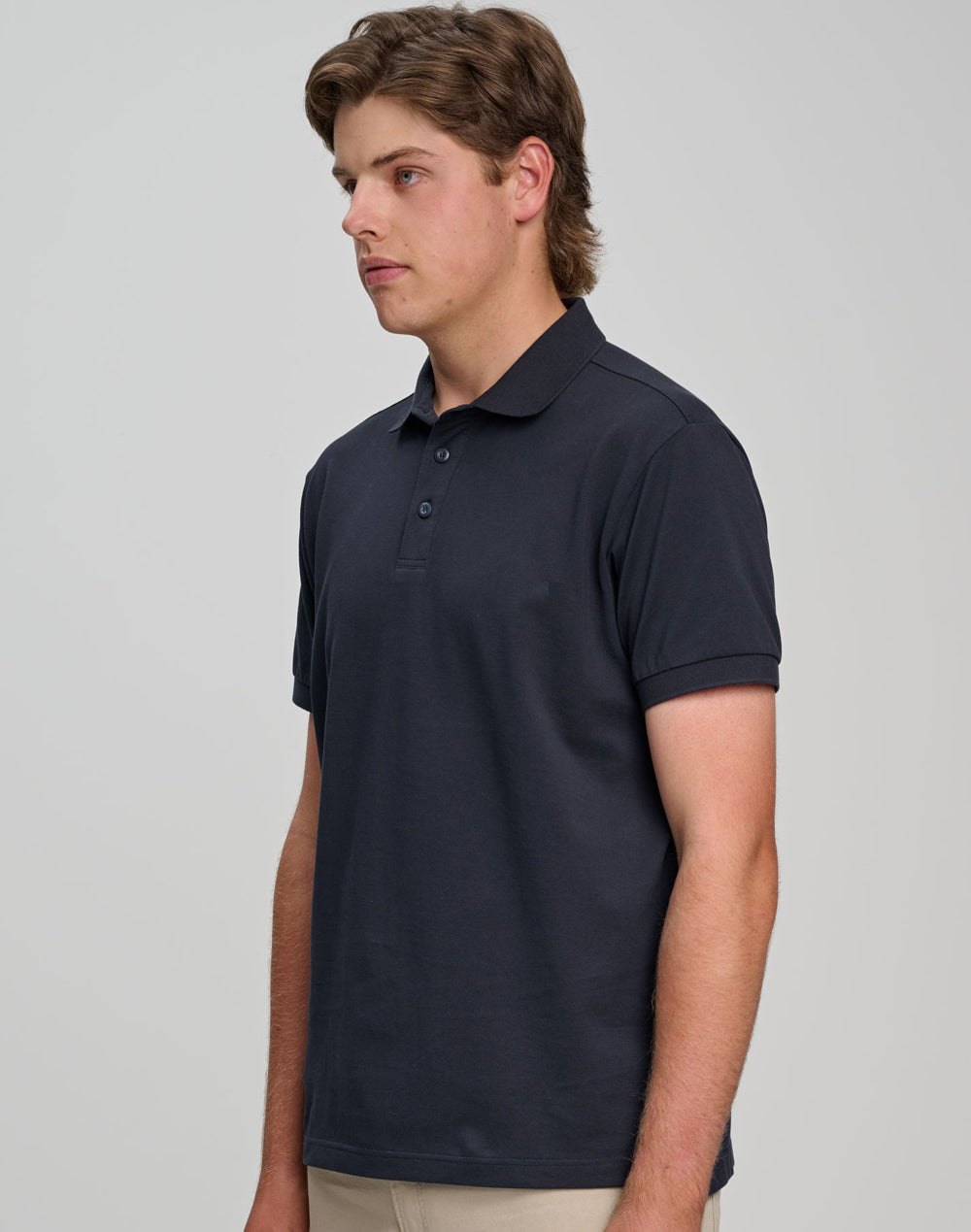 Winning Spirit Mens Ultrafine Cotton Pique Short Sleeve Polo - PS71