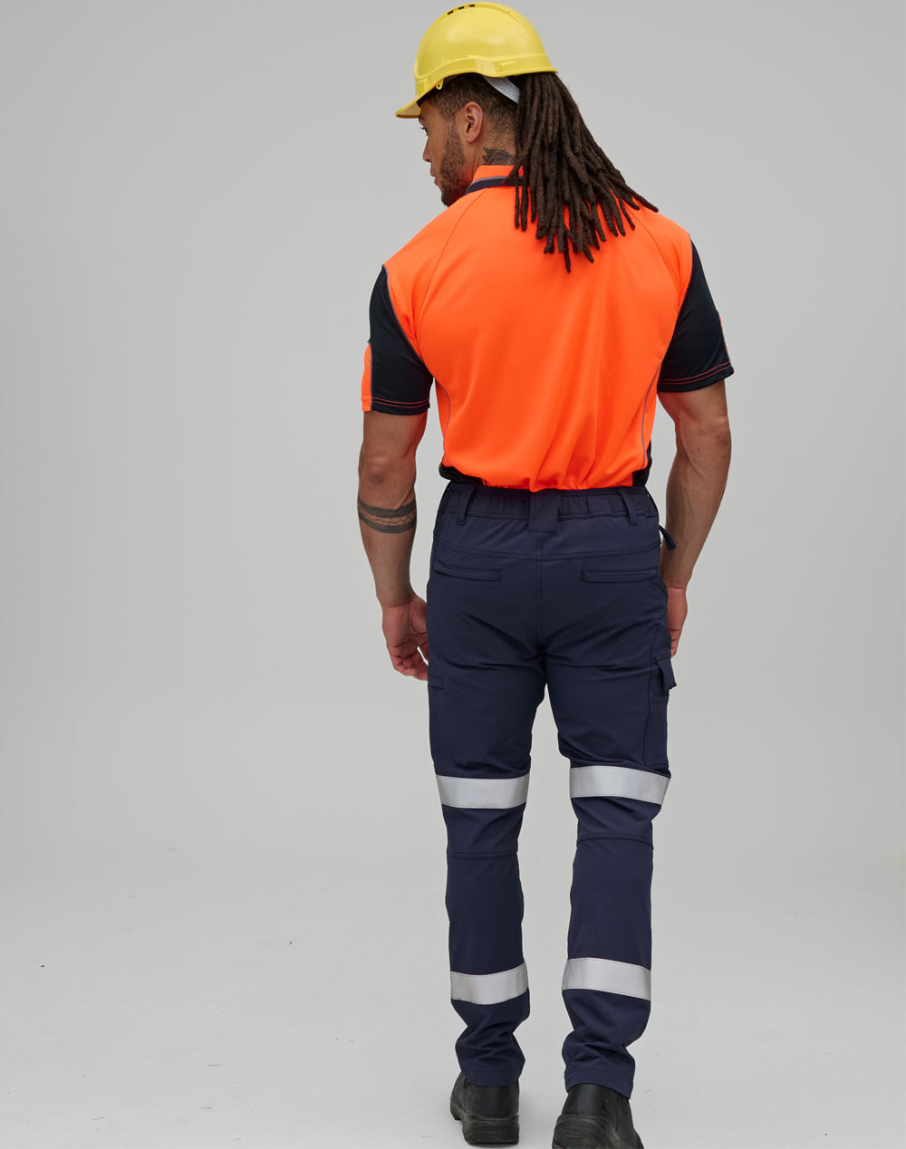 Australian Industrial Wears Unisex DWR Water Repellent Flexi Work Pants with Tapes - WP30HV