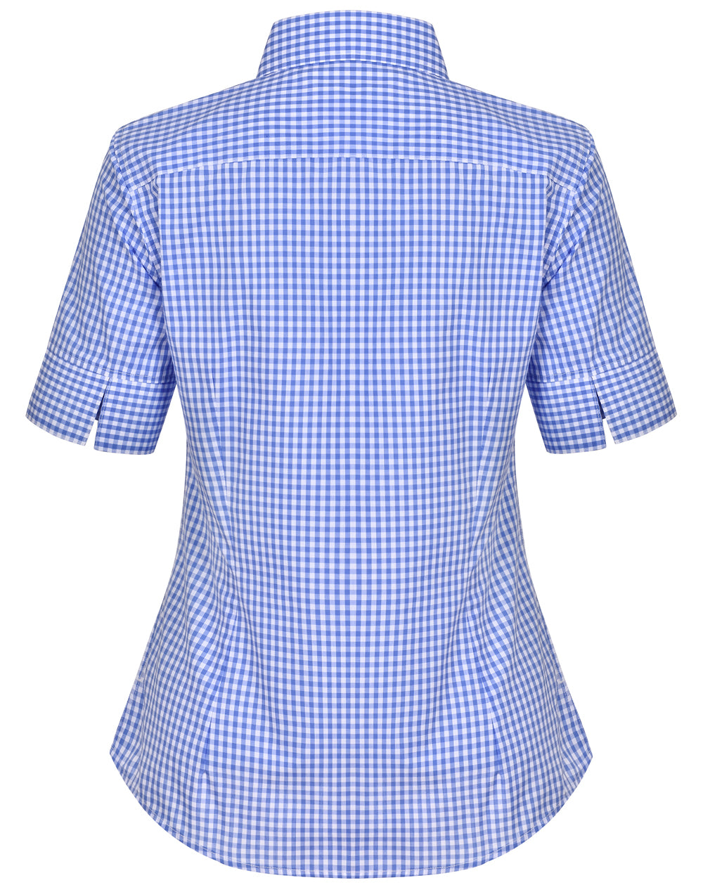 M8300S Ladies’ Gingham Check Short Sleeve Shirt