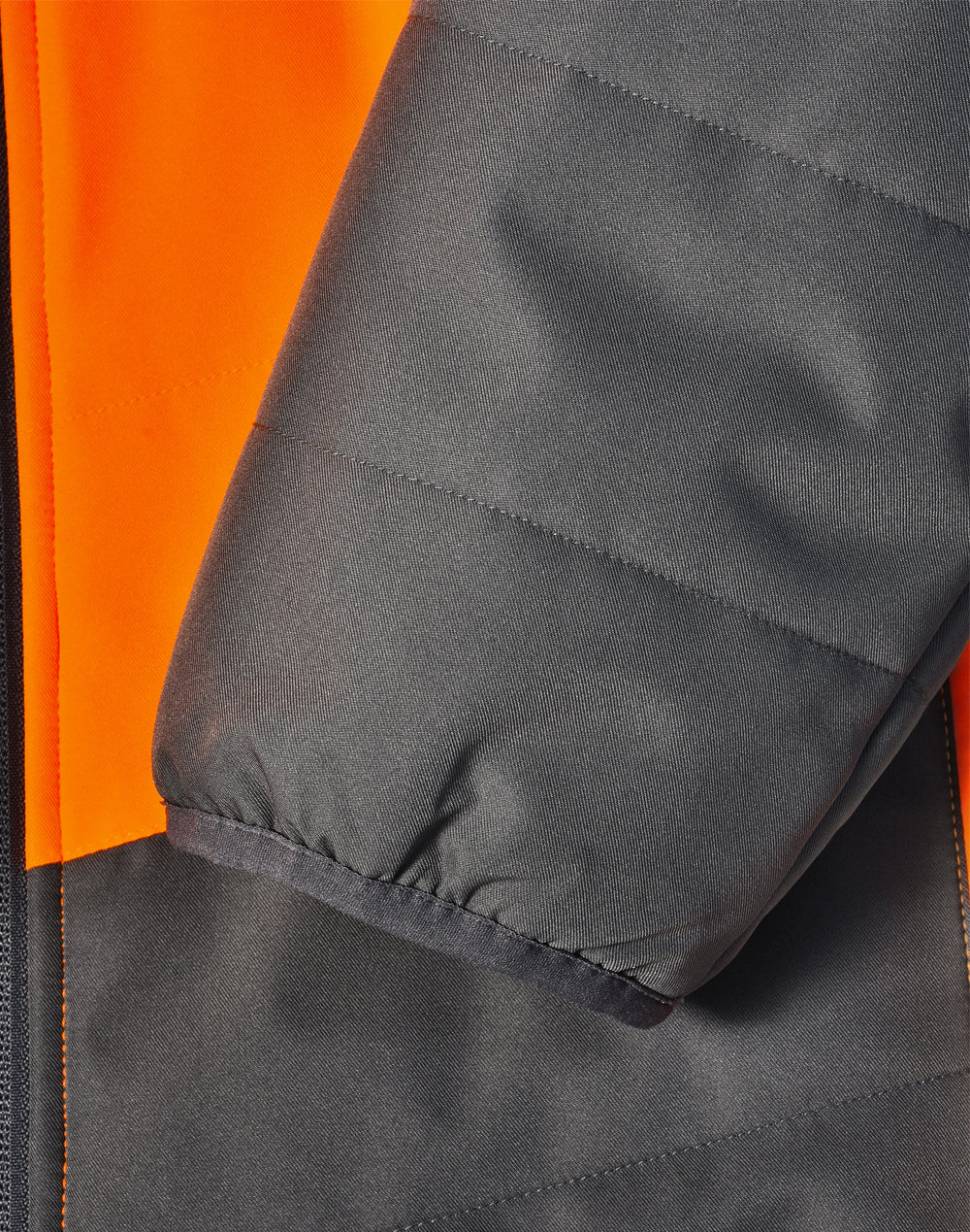 SW80 UNISEX HI VIS MODERN STYLING HOODED PUFFER JACKET