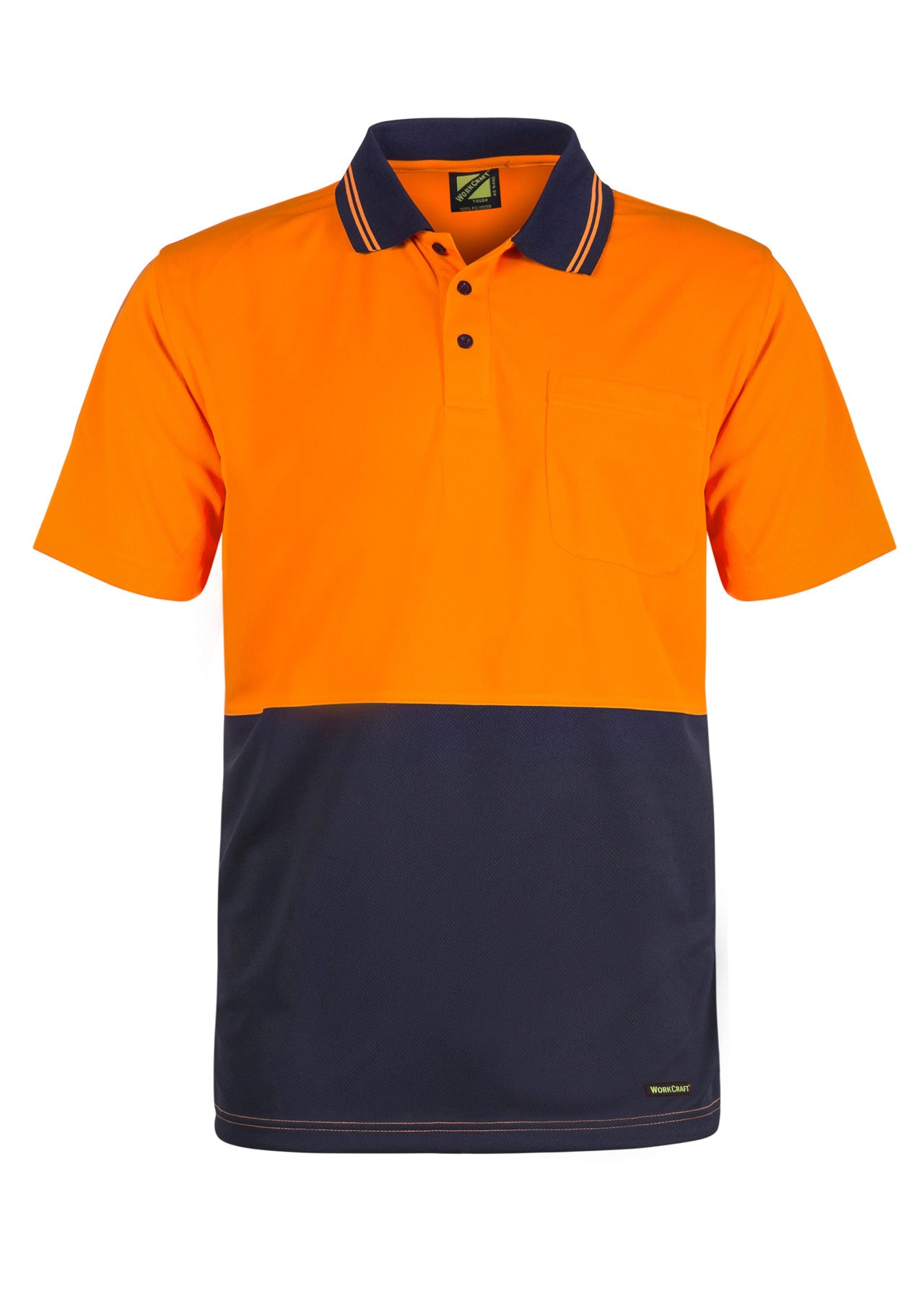 WSP201 Hi Vis Two Tone Ss Polo Pocket