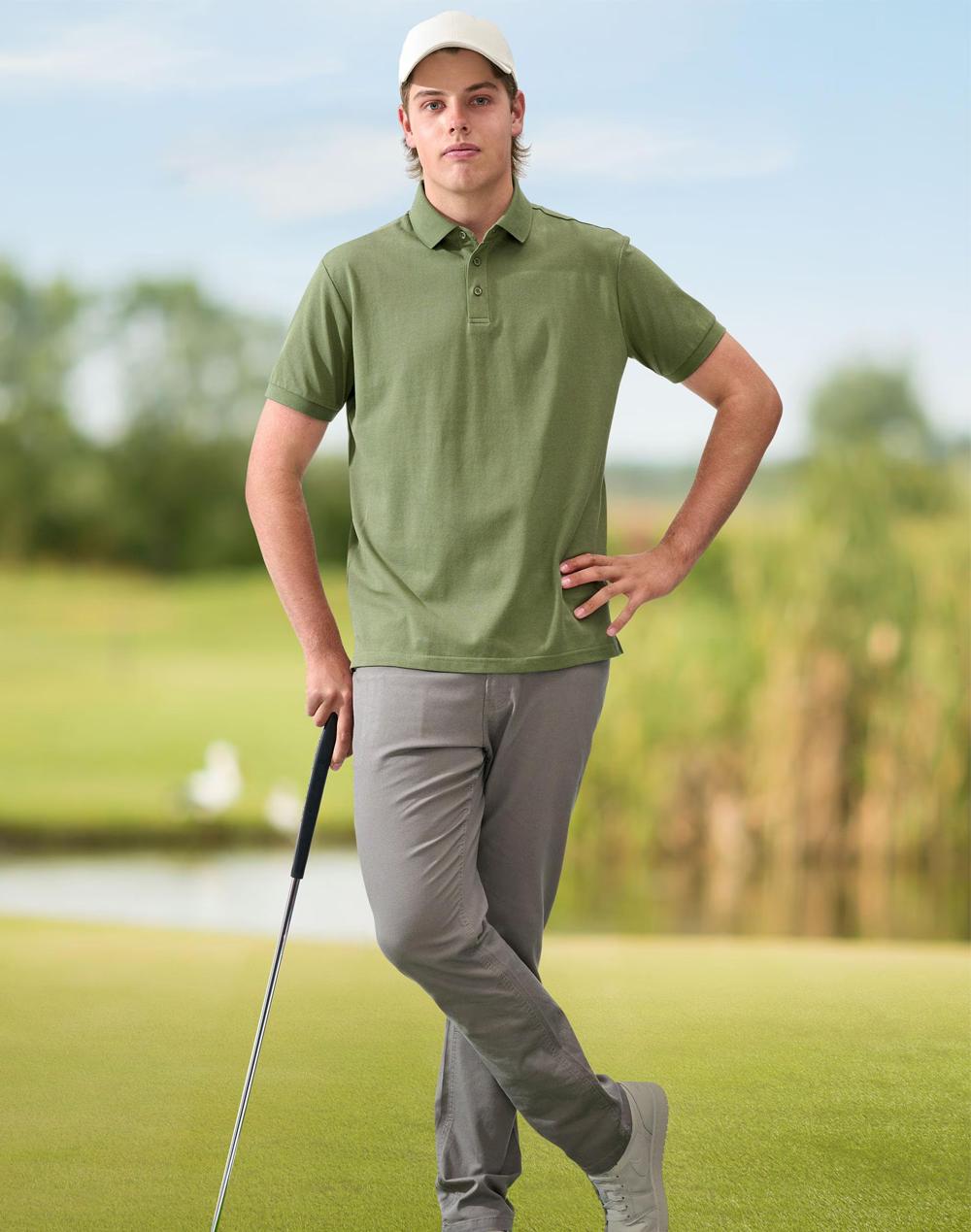 Winning Spirit Mens Ultrafine Cotton Pique Short Sleeve Polo - PS71