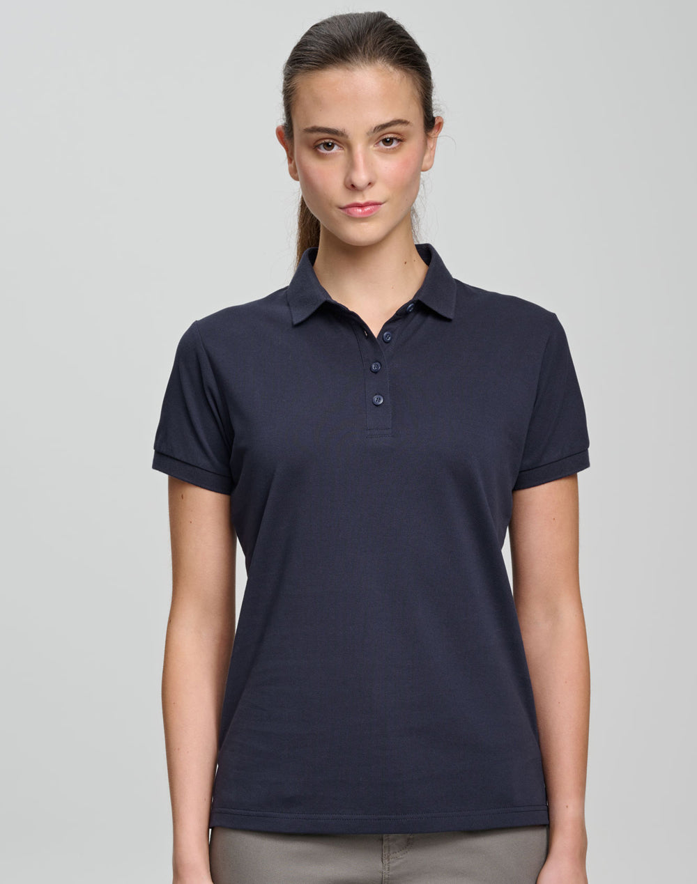 Winning Spirit Ladies Ultrafine Cotton Pique Short Sleeve Polo - PS72