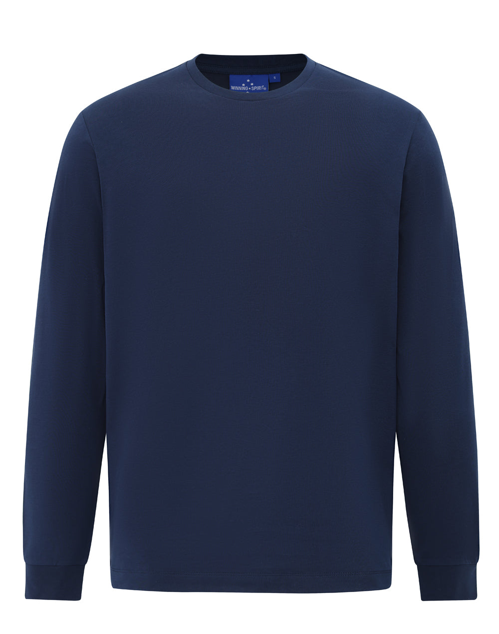 Winning Spirit Mens Premium Cotton Face L/S Tee-TS47