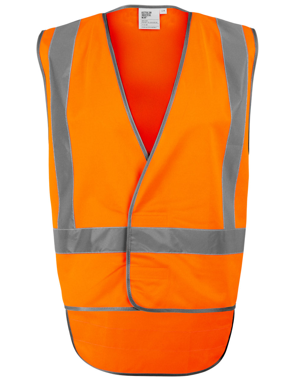 Australian Industrial Wear Hi-vis X Back Safety Vest With Tail-SW72