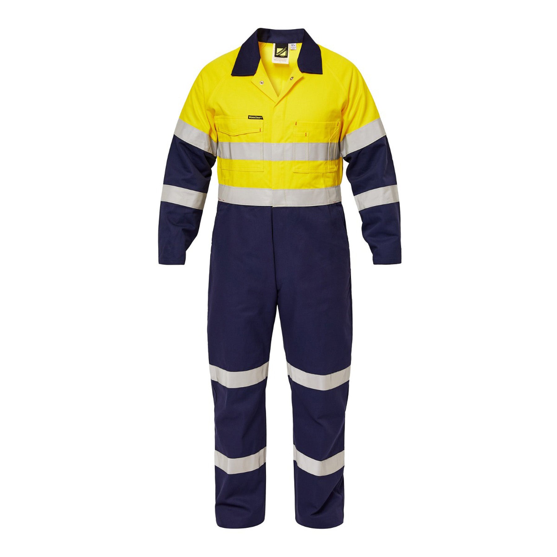 WC3063 Hi Vis Coverall Ind Tape Stout