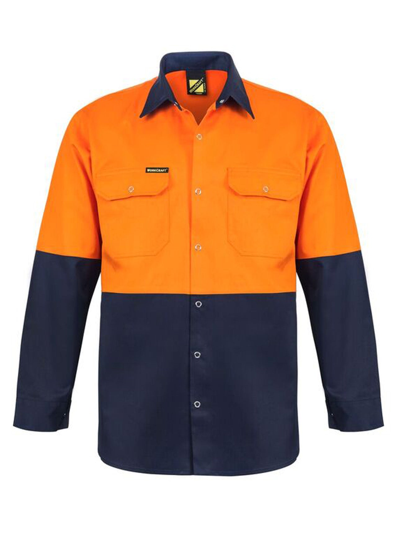 WS3032 Two Tone L/S Shirt With Studs