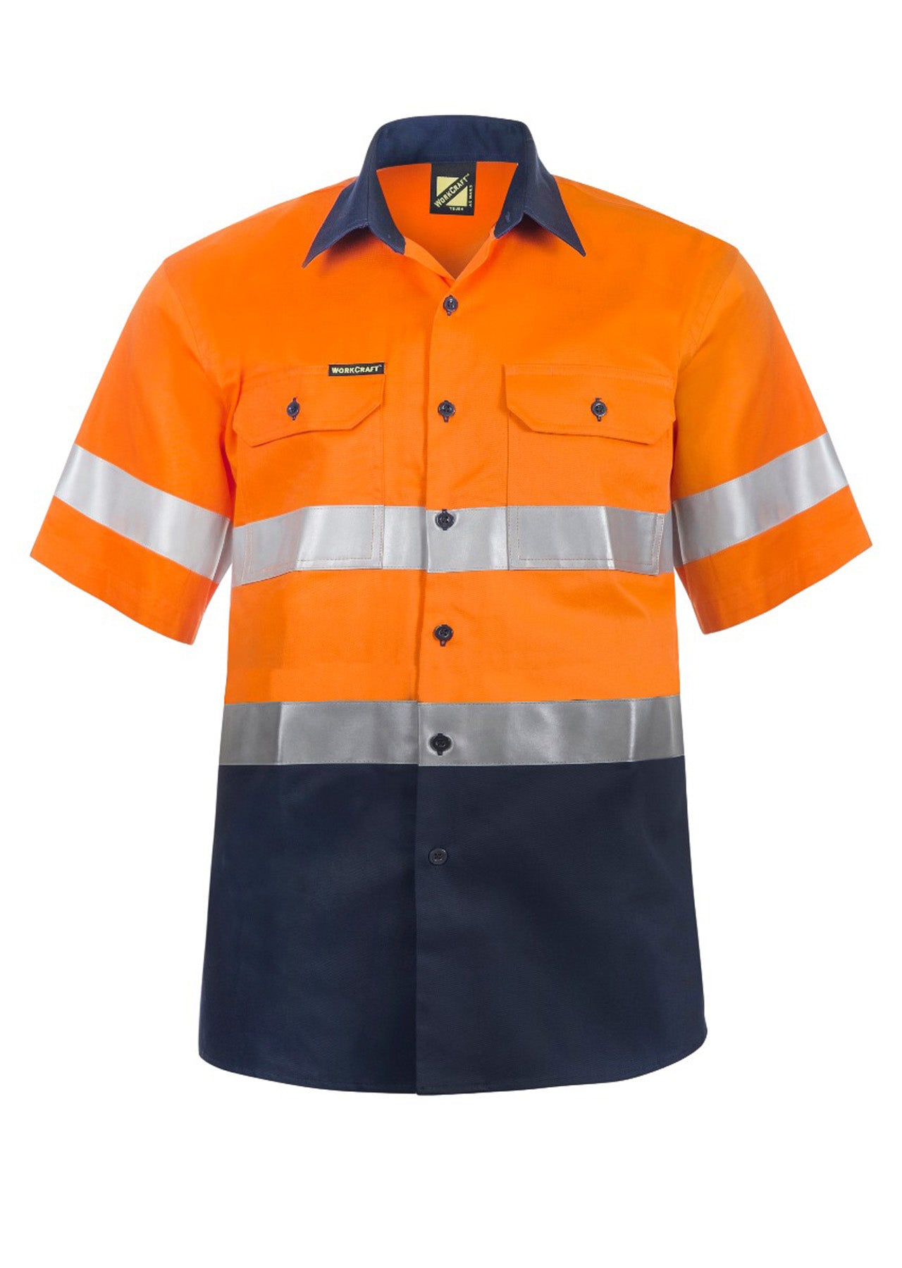 WS4001 Two Tone S/S Shirt W Csr Tape