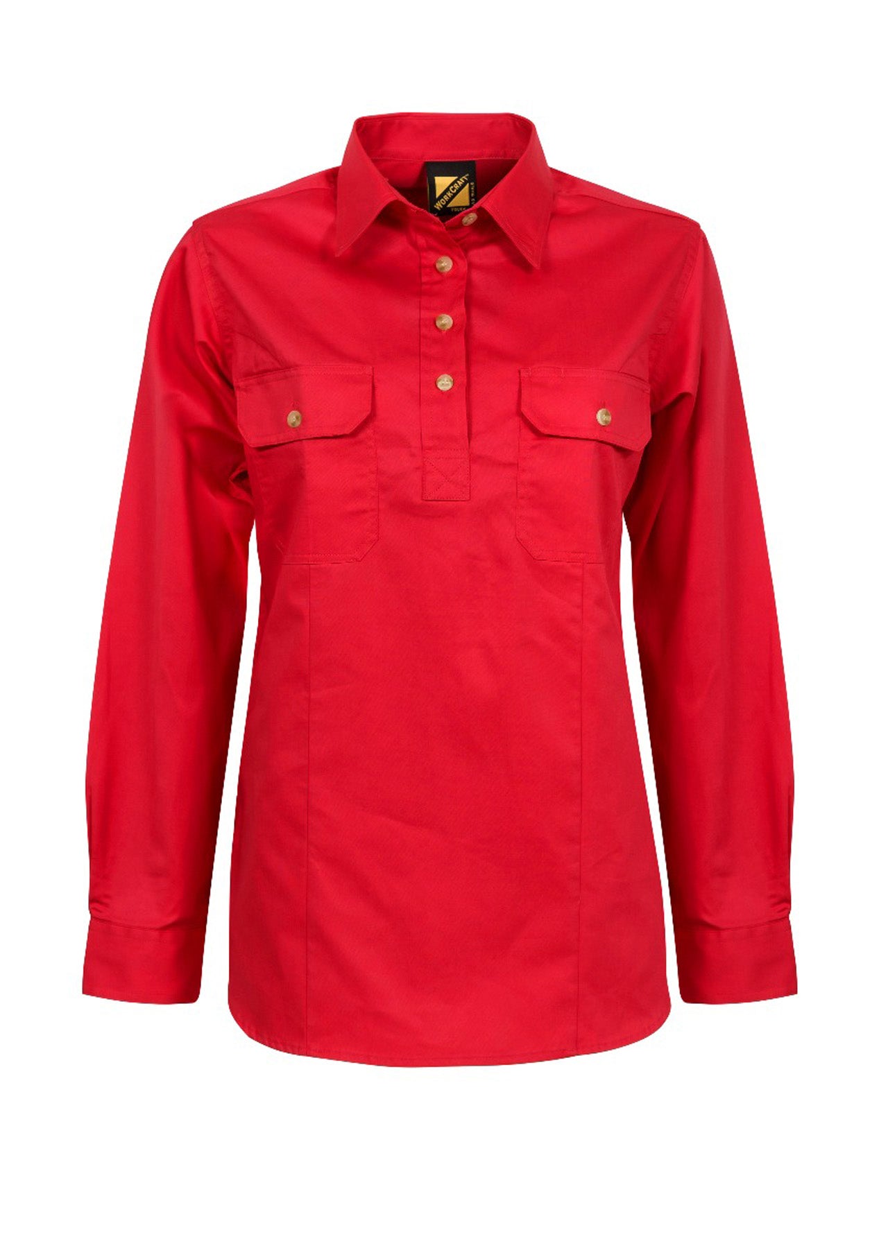 WSL505 Ladies Half Placket Shirt