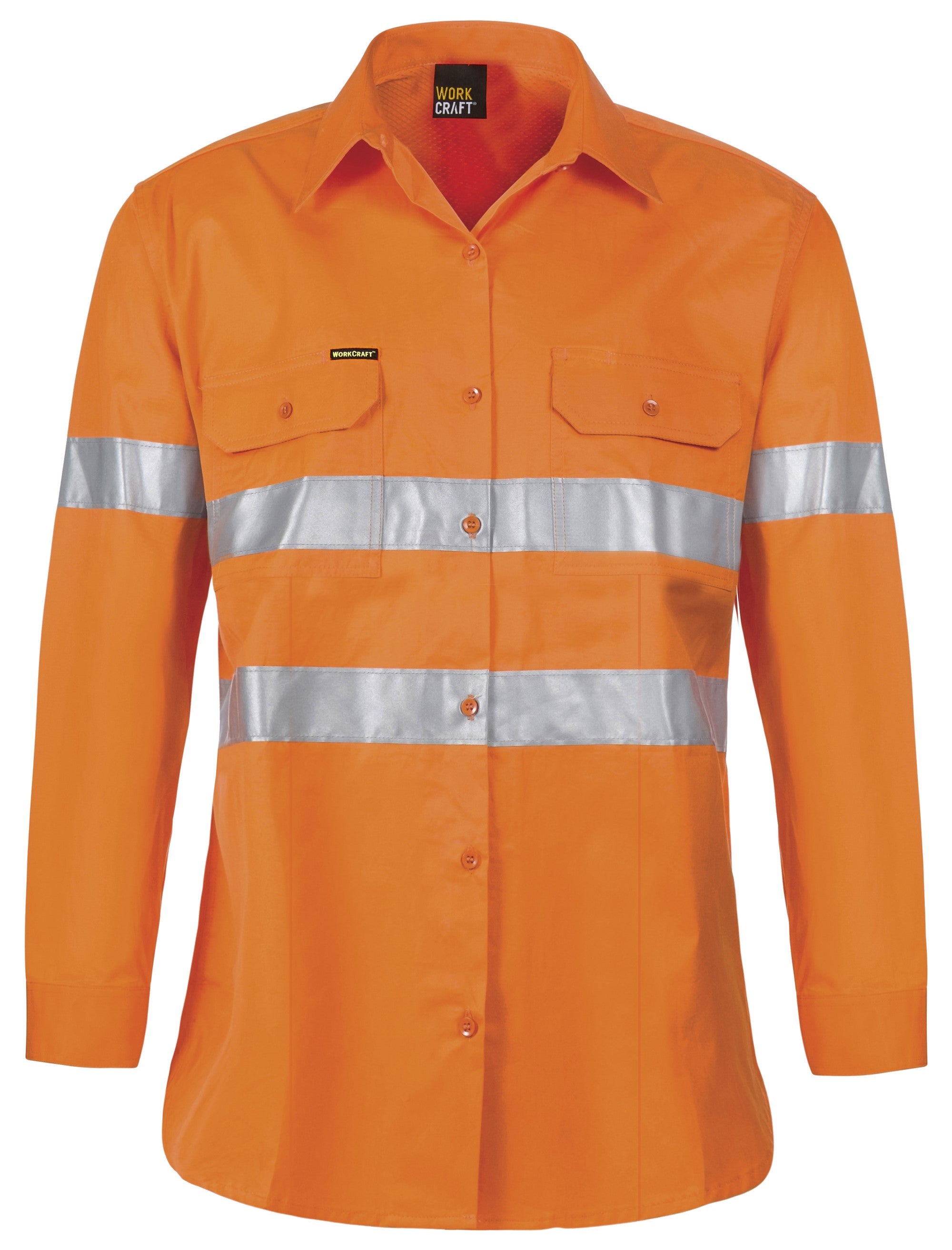 WSL508 Ladies Light Weight Hi Vis Shirt With Csr Tape