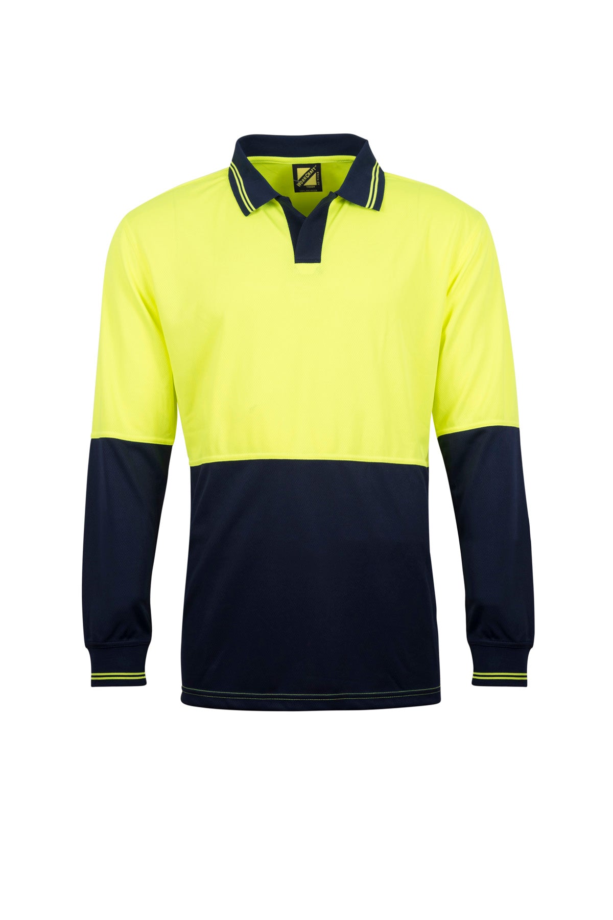 WSP206 Hi Vi Two Tone Ls Laundry Polo
