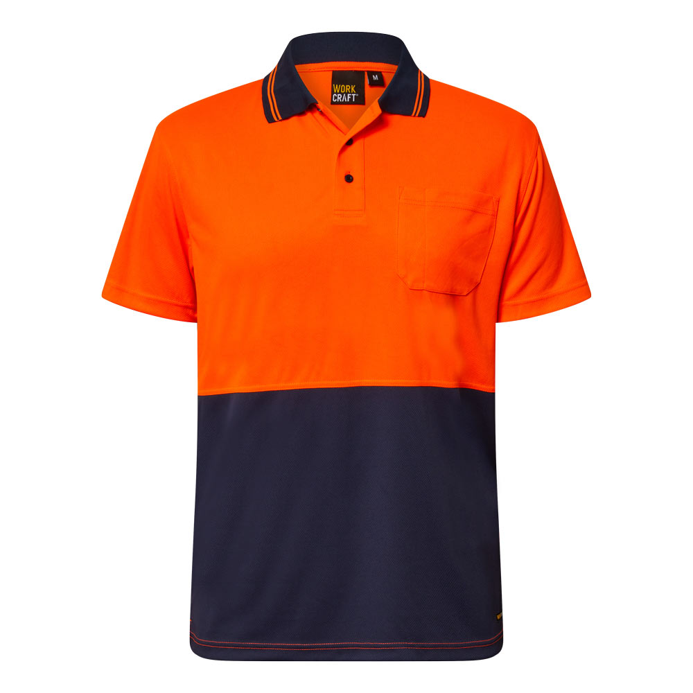 WSP208 Hi Vis Lightweight Ss Polo