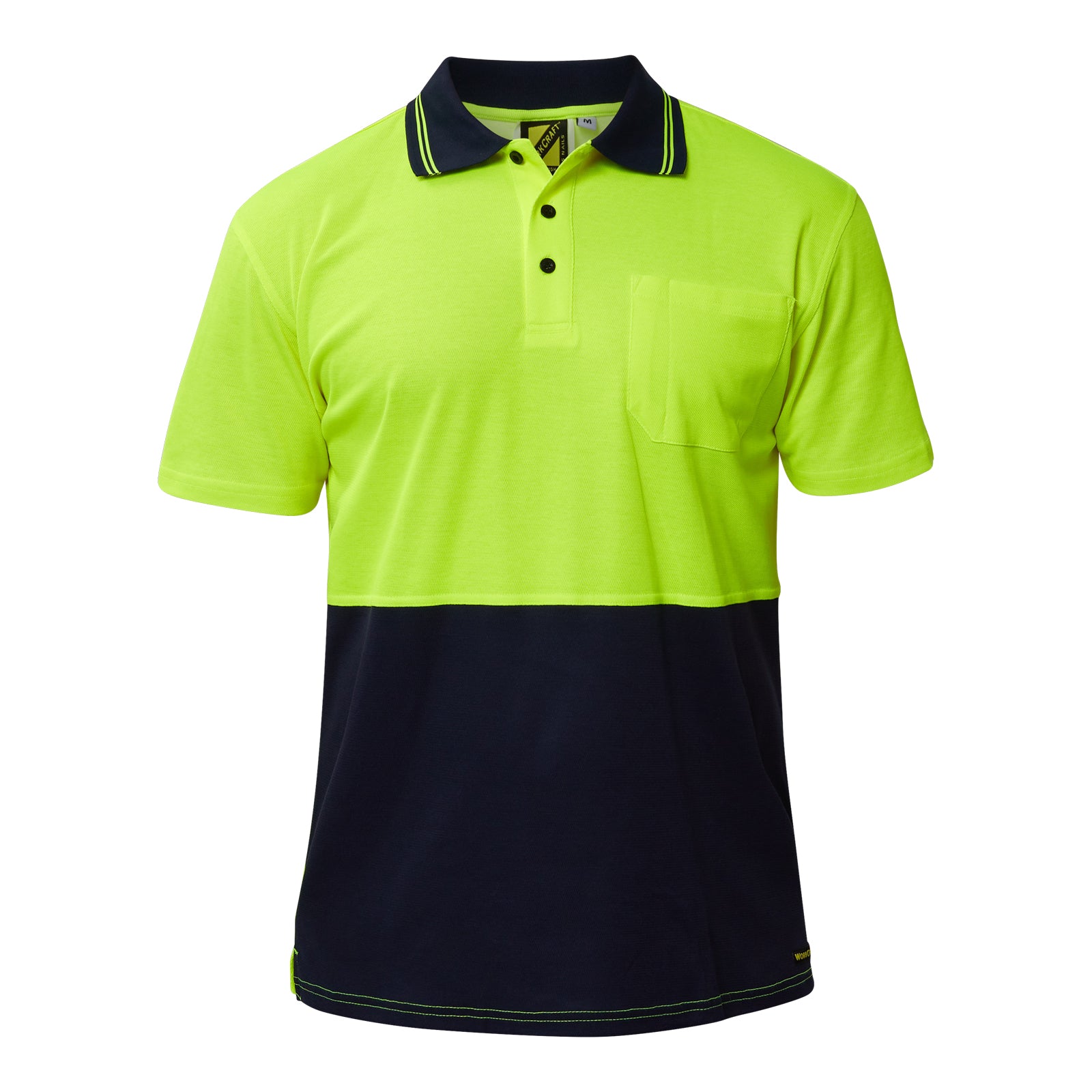 WSP401 Hi Vis Two Tone Ss Polo Cb