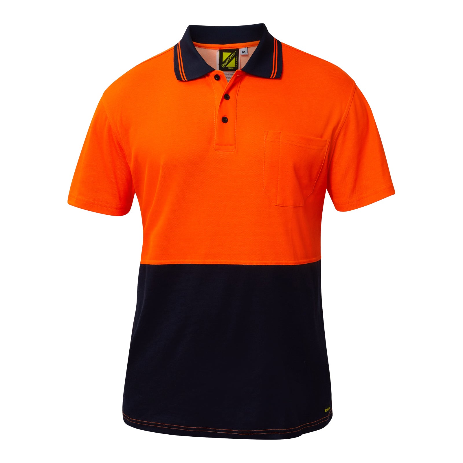 WSP401 Hi Vis Two Tone Ss Polo Cb