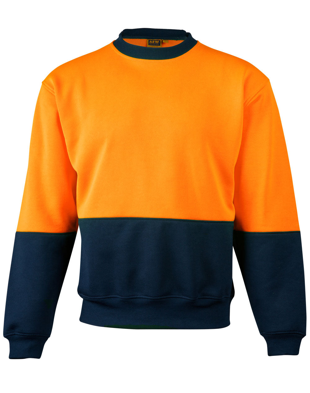 SW09 HI-VIS 2 TONE CREW NECK