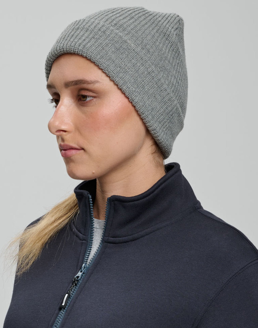 Winning Spirit Roll Up Cabel Knit Snug Beanie  - CH85