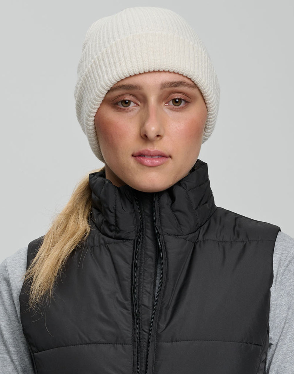 Winning Spirit Roll Up Cabel Knit Snug Beanie  - CH85