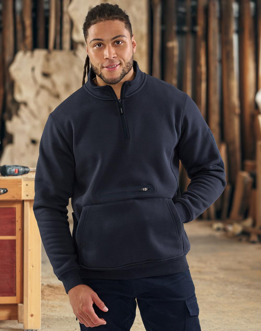 Winning Spirit Unisex Premium Fleece Half Zip Work Sweat - FL15