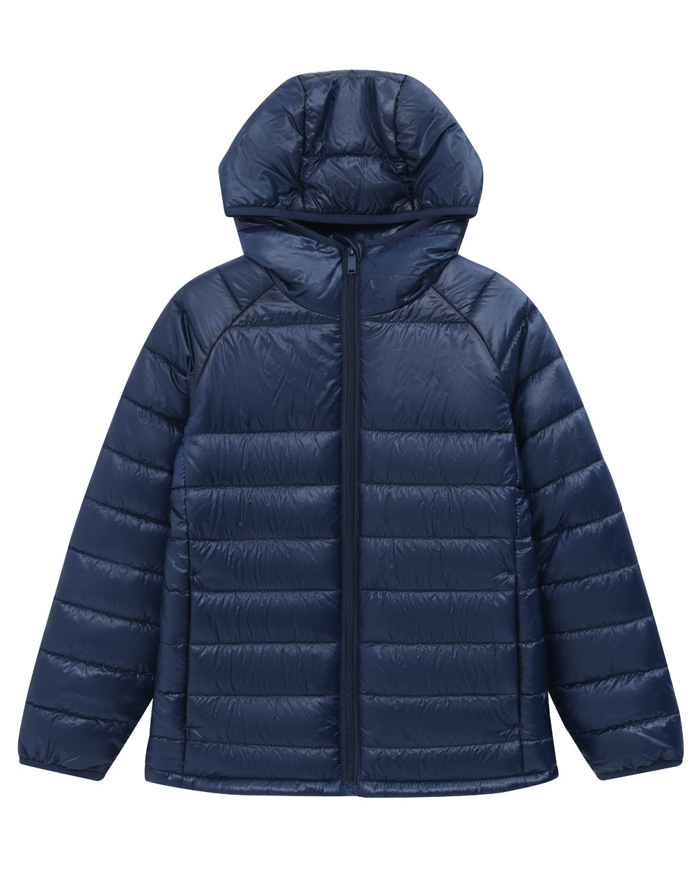 JK67K KIDS SUSTAINABLE LIGHTWEIGHT HOODED PUFFER JACKET