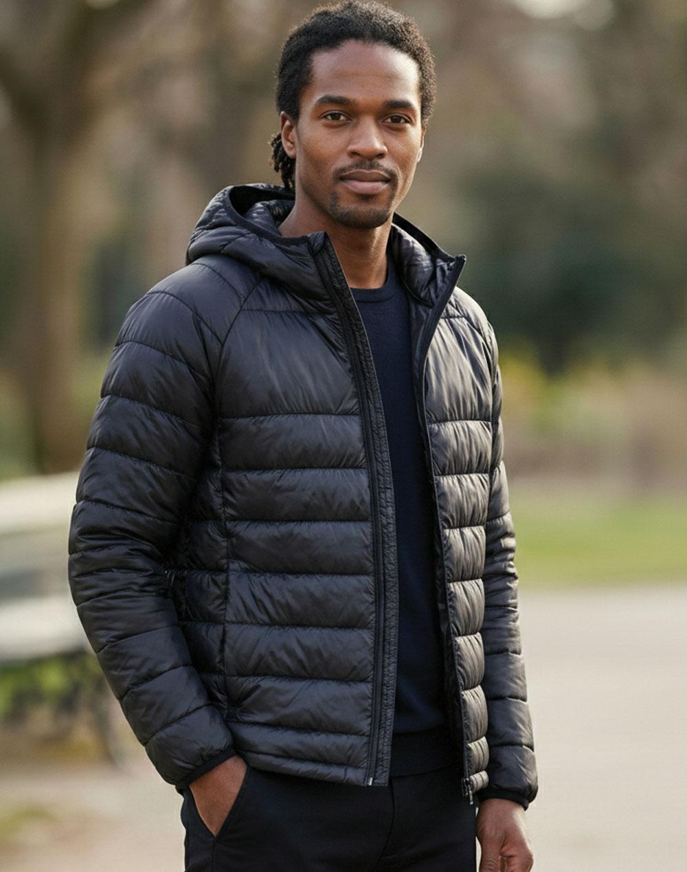 Winning Spirit Adults Sustainable Lightweight Hooded Puffer Jacket - JK67