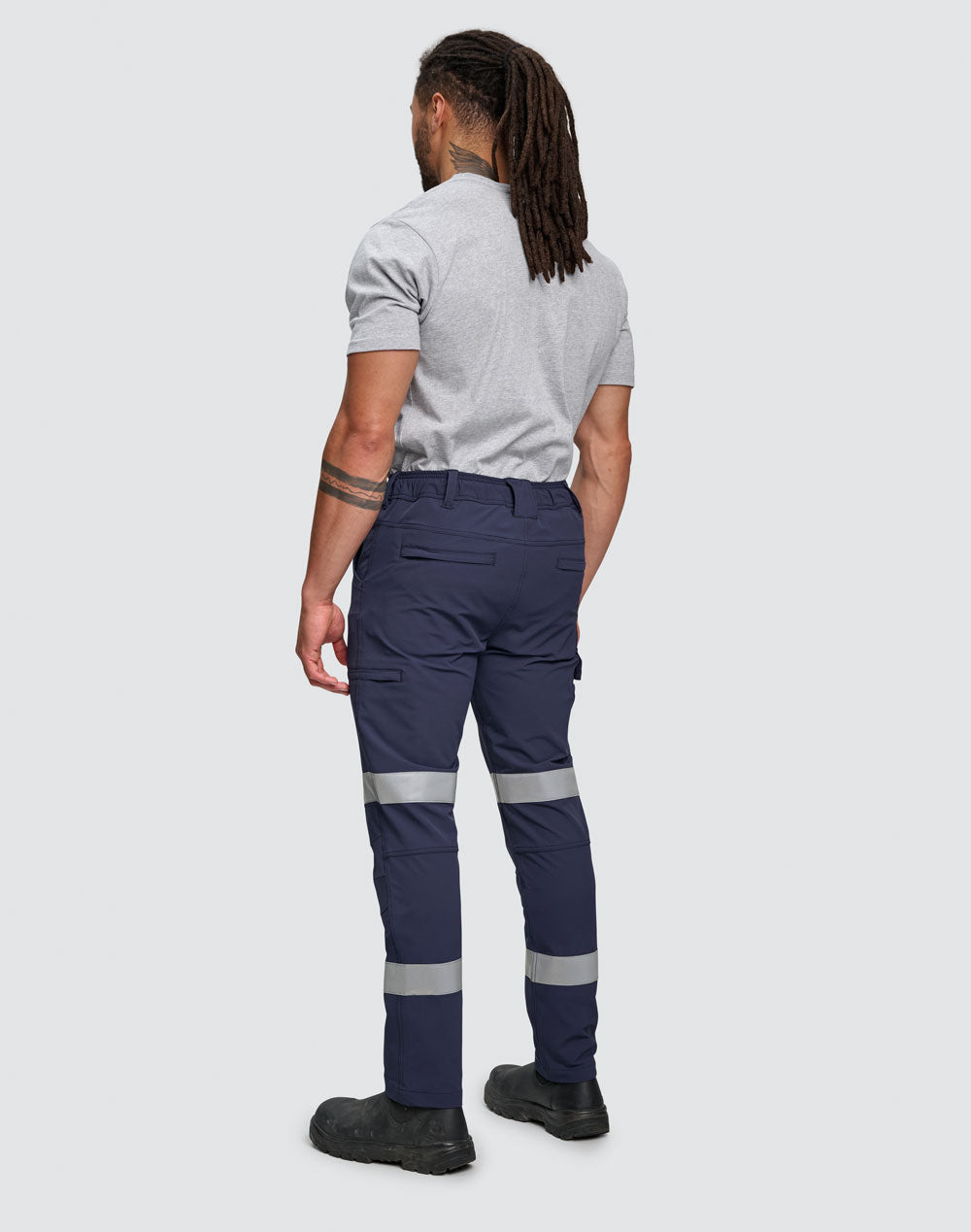 Australian Industrial Wears Unisex DWR Water Repellent Flexi Work Pants with Tapes - WP30HV