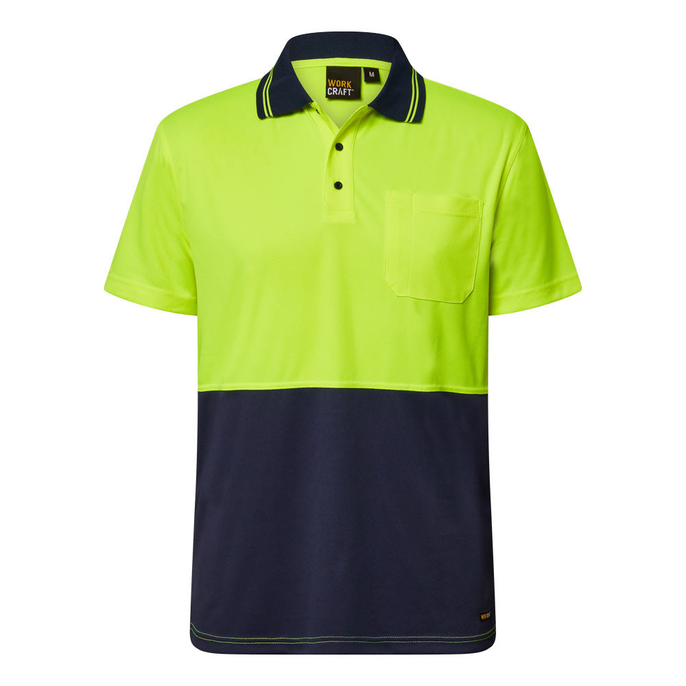 WSP208 Hi Vis Lightweight Ss Polo