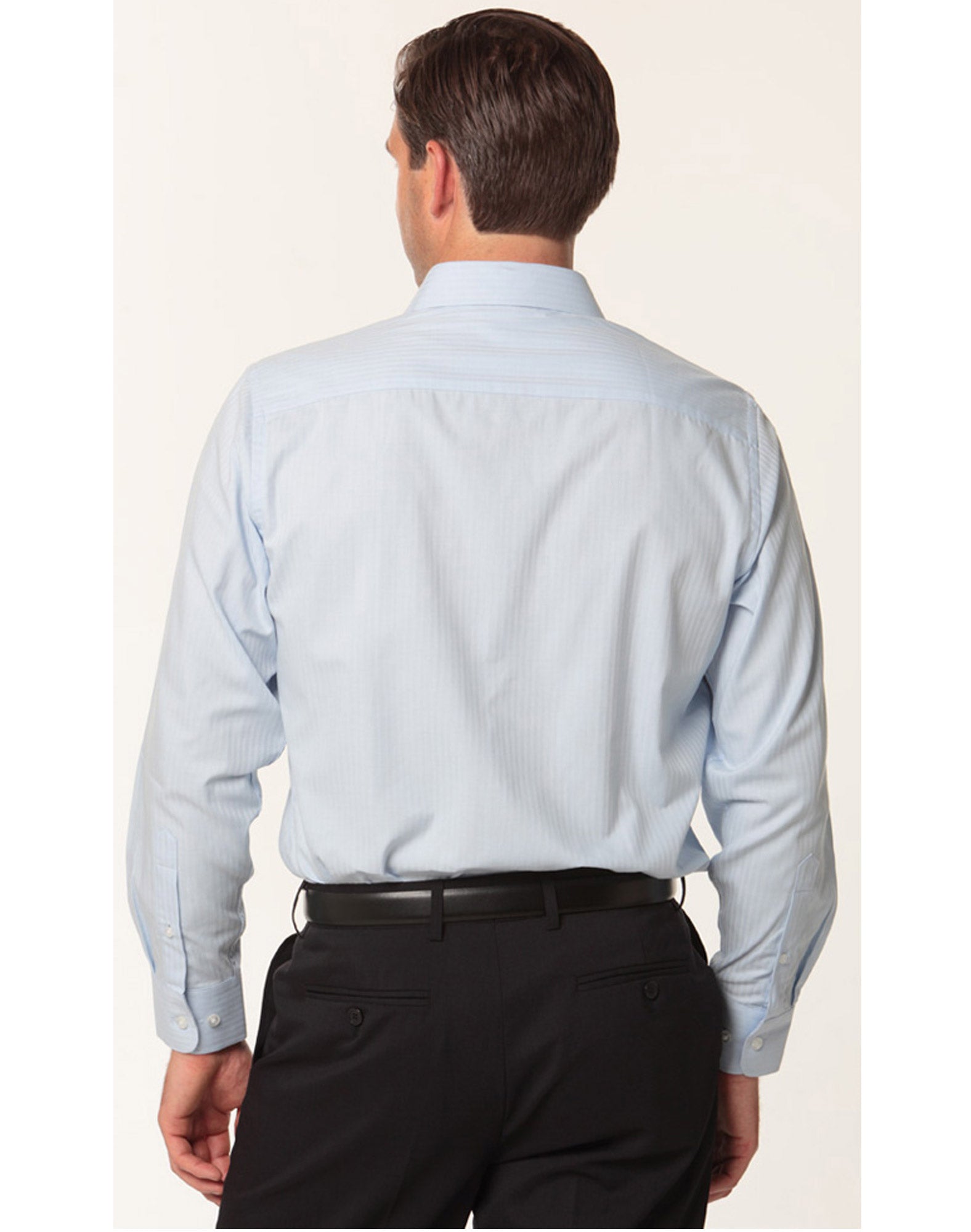 M7112 Men's Mini Herringbone Long Sleeve Shirt