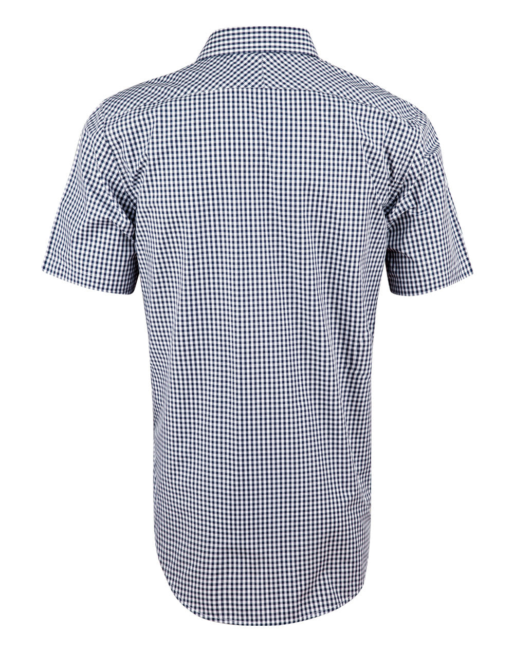 M7300S Men’s Gingham Check Short Sleeve Shirt
