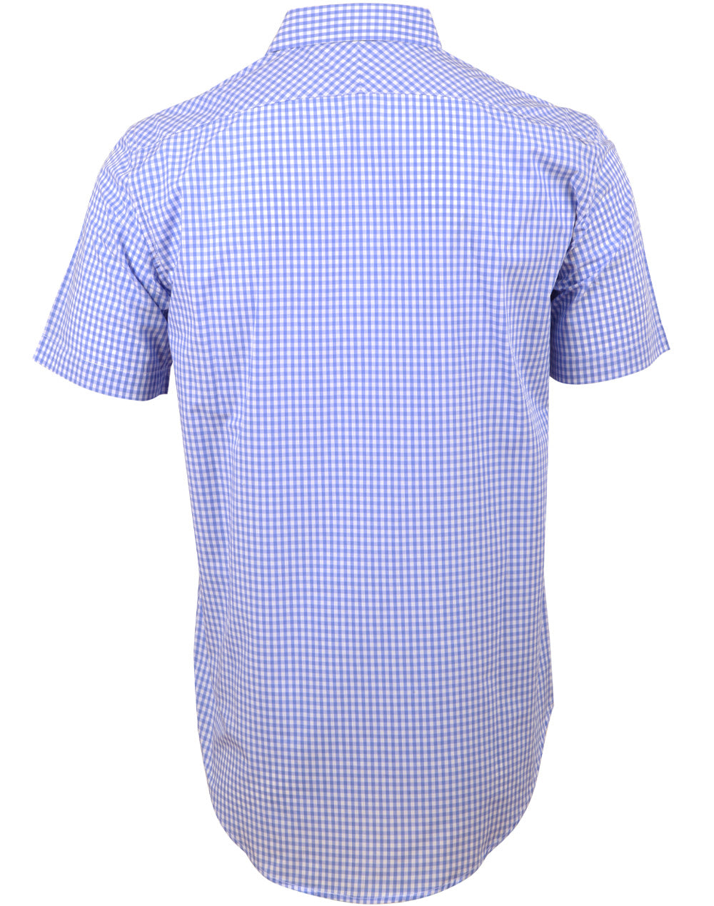 M7300S Men’s Gingham Check Short Sleeve Shirt