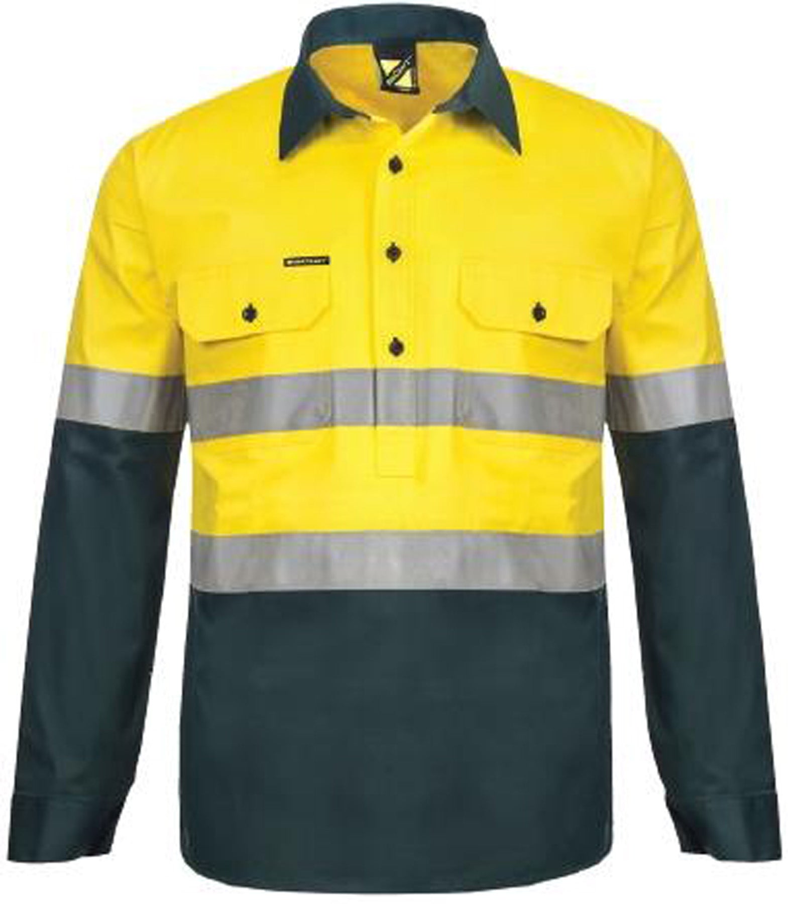 WS6032 2Tone Half Plket Sht W Vented
