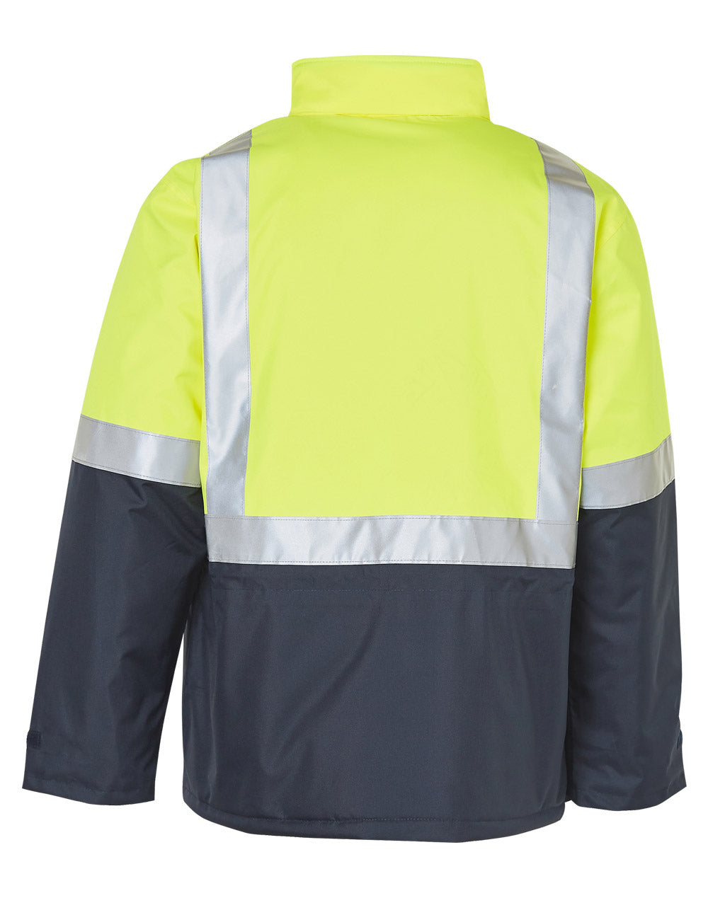 SW28A HI-VIS TWO TONE RAIN PROOF JACKET WITH QUILT LINING