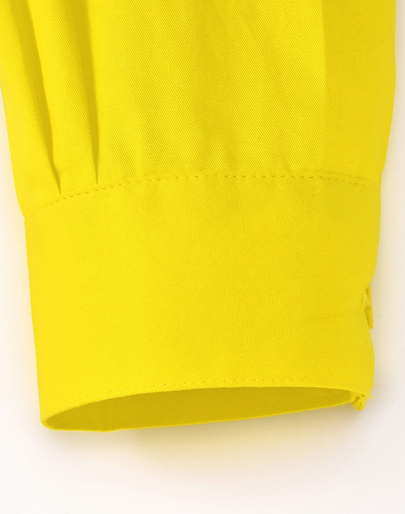 SW87 UNISEX HI-VIS COOL BREEZE CLOSED FRONT LS SHIRT WITH  PERFORATED TAPE
