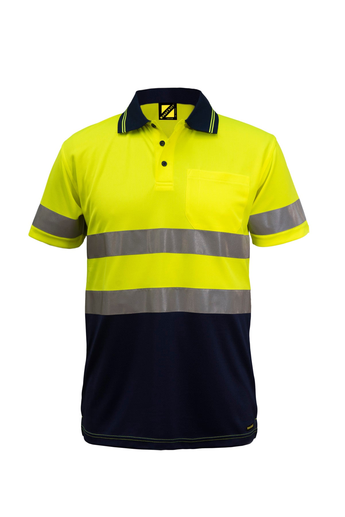WSP410 Hi Vis Two Tone Ss Polo & Tape